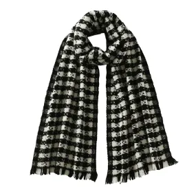 100% Wool Fringe Dense Knit Scarves