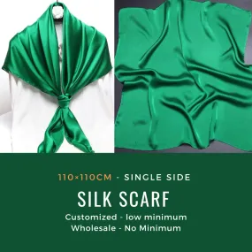 Oversized Silk Scarf Custom Wholesale - 110×110cm