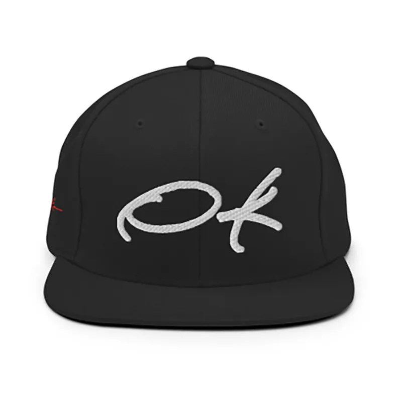 3D Print OK Initials Baseball Cap