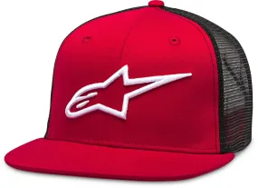 Alpinestars Corp Trucker Cap, Red and Black