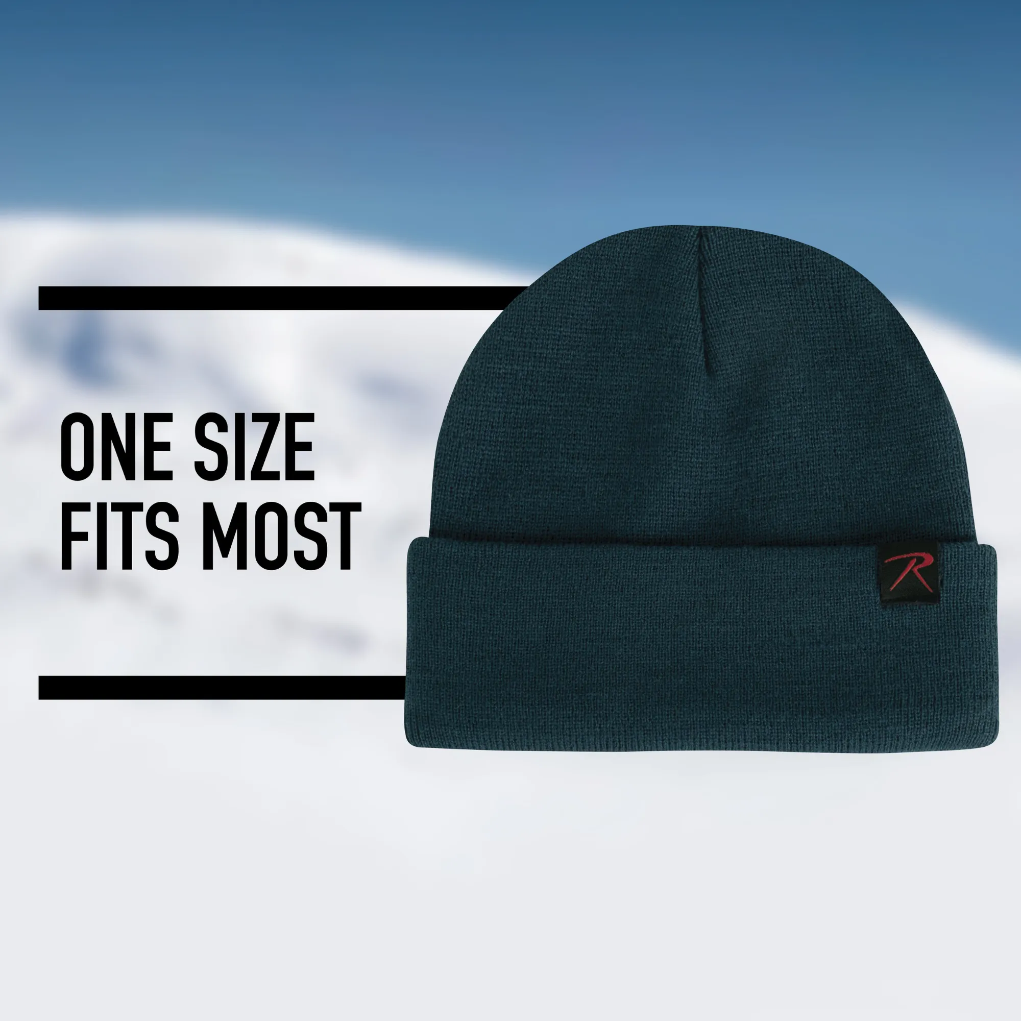 Cadet Blue - Military Deluxe Fine Knit Watch Cap - Acrylic