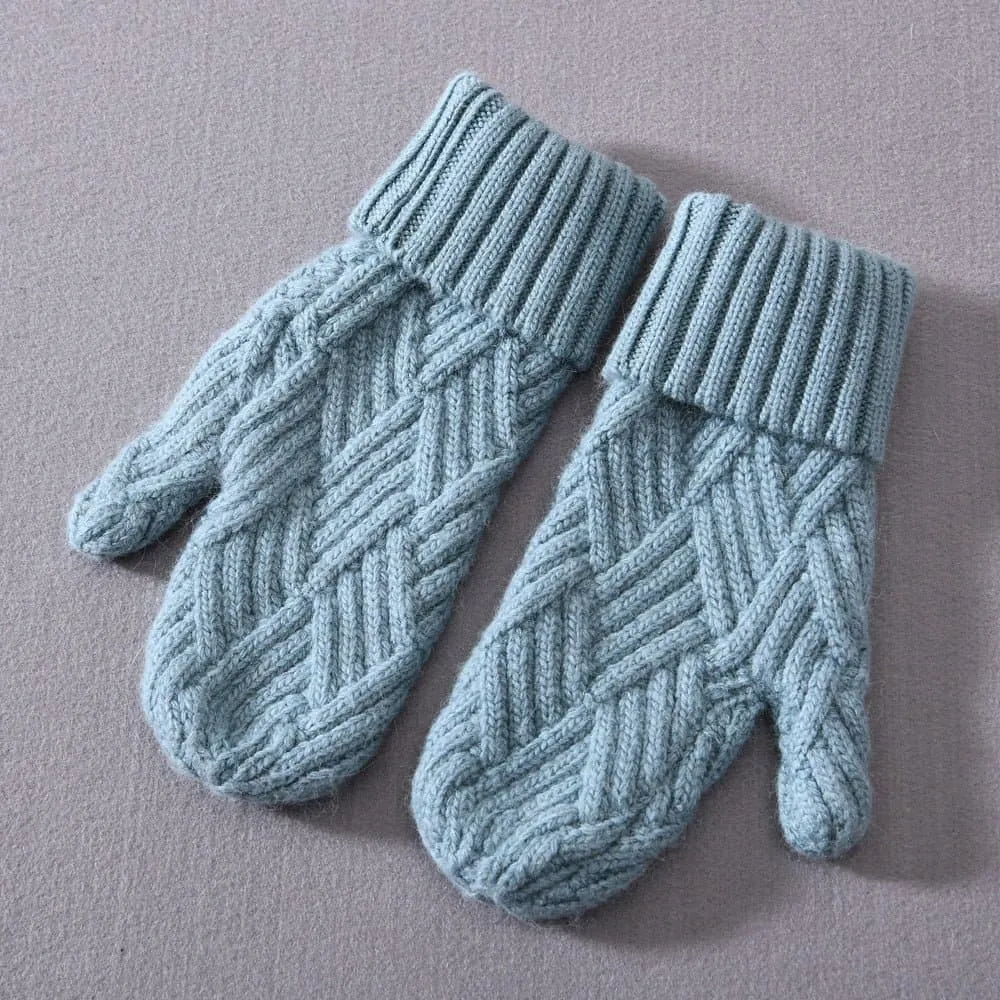 Cashmere Knit Mittens for Unmatched Warmth & Style