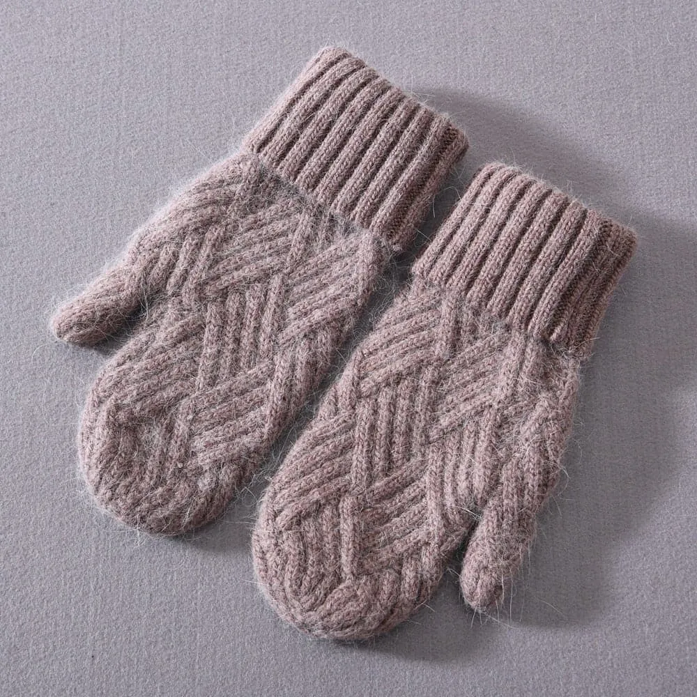 Cashmere Knit Mittens for Unmatched Warmth & Style