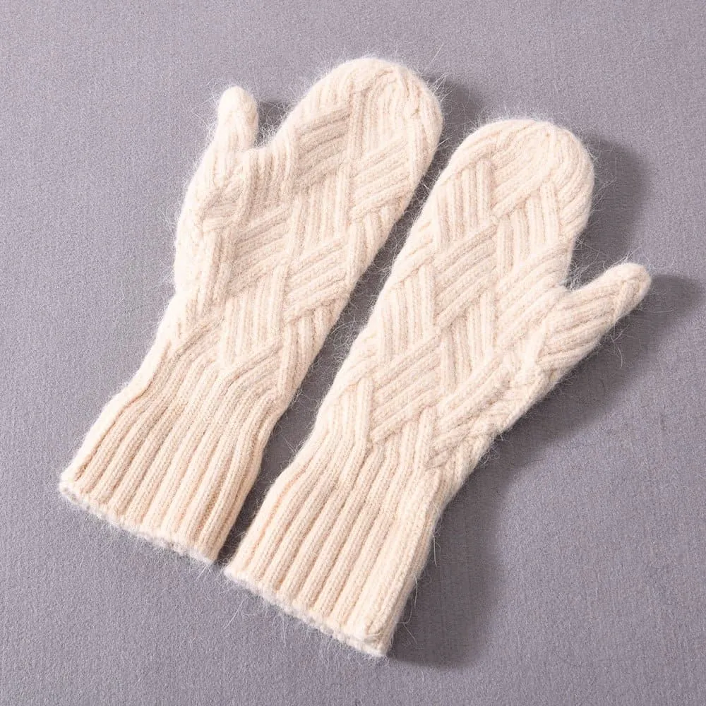 Cashmere Knit Mittens for Unmatched Warmth & Style