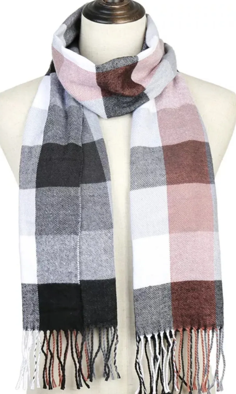 CASHMERE PLAID SCARF