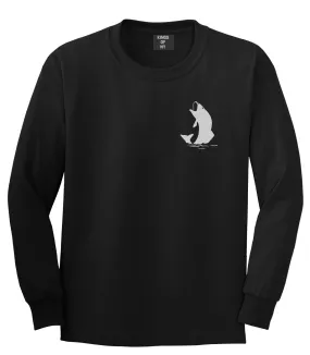 Fish Fisherman Chest Mens Long Sleeve T-Shirt