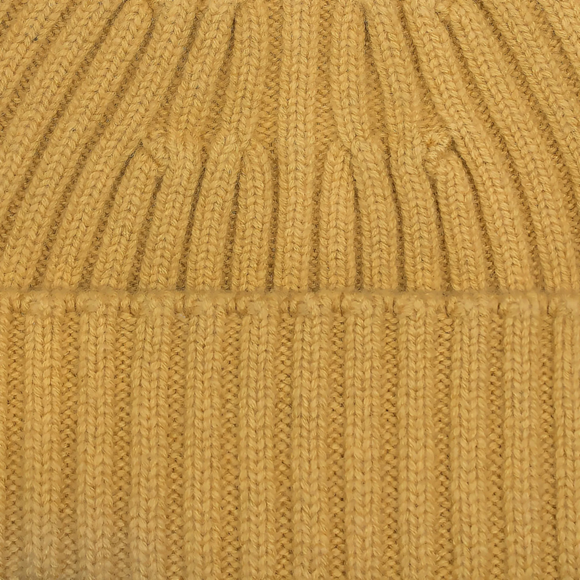 Heavyweight Merino Cashmere Ribbed Beanie