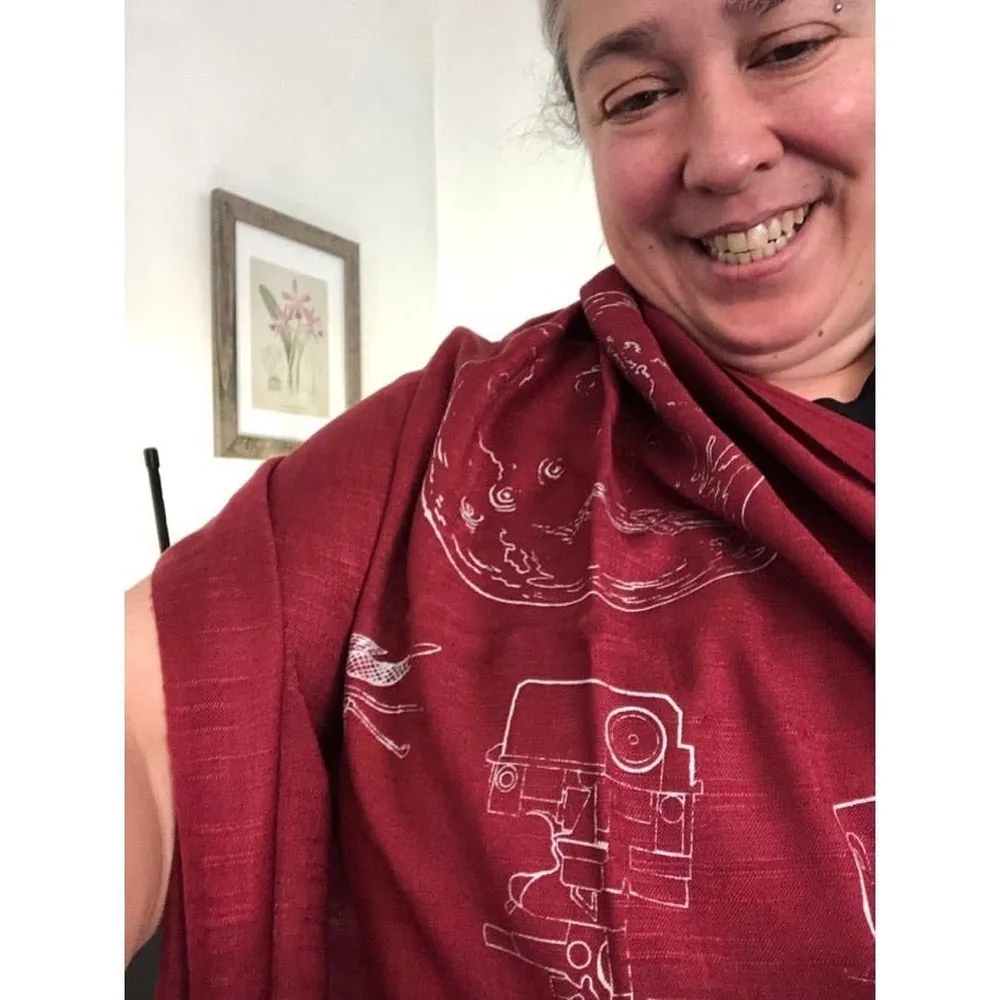 Mars Perseverance Rover   Ingenuity Helicopter Scarf