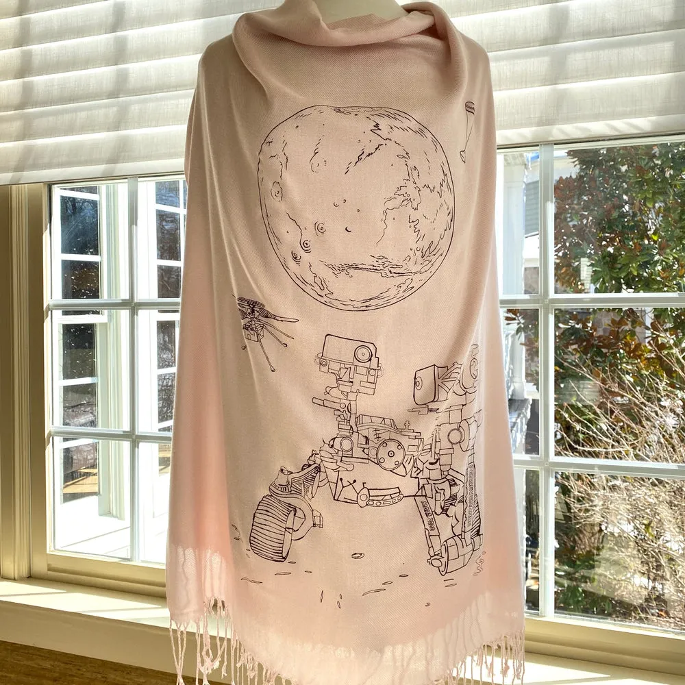 Mars Perseverance Rover   Ingenuity Helicopter Scarf