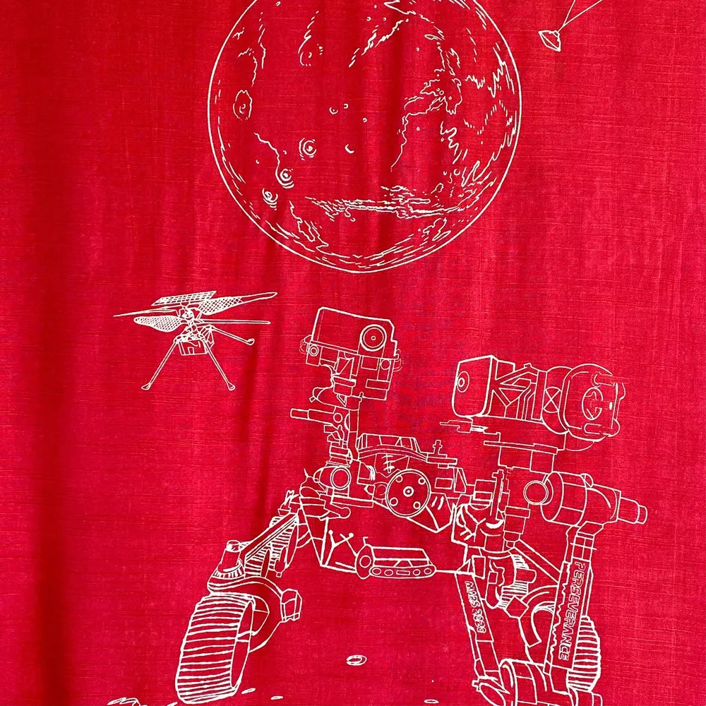 Mars Perseverance Rover   Ingenuity Helicopter Scarf