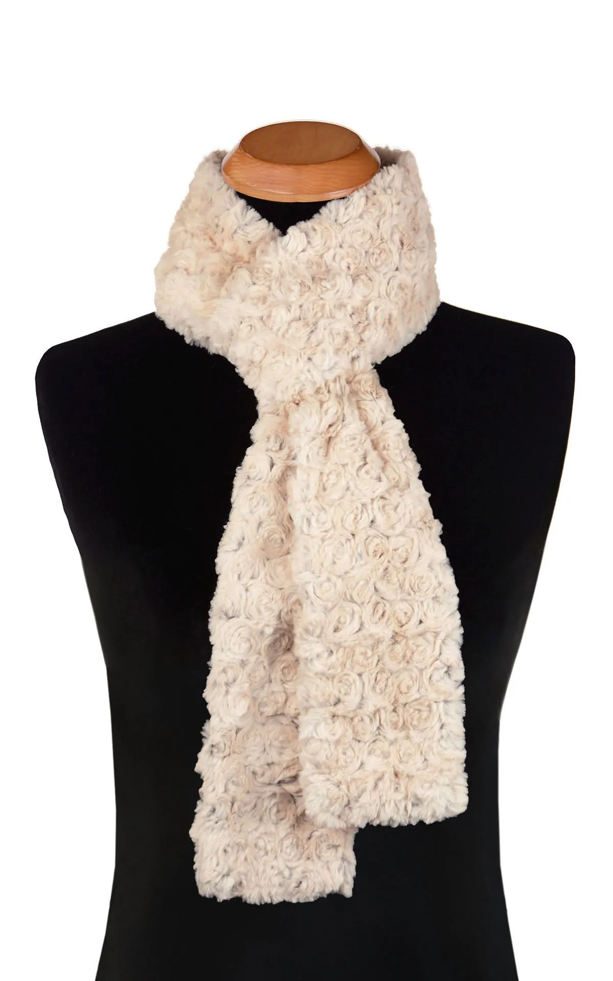 Men's Classic Scarf - Rosebud Faux Fur