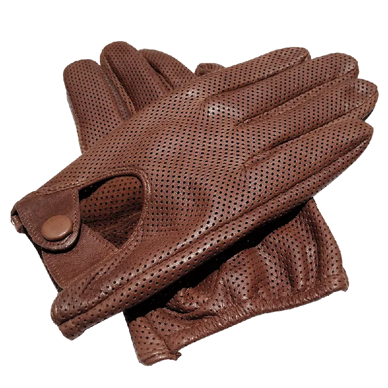 Mens Unlined Leather Glove For Fitted Tight