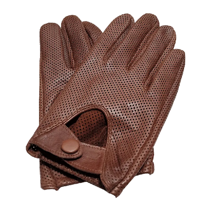 Mens Unlined Leather Glove For Fitted Tight