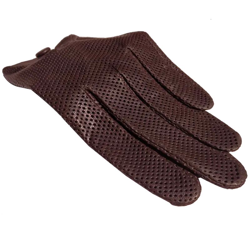 Mens Unlined Leather Glove For Fitted Tight