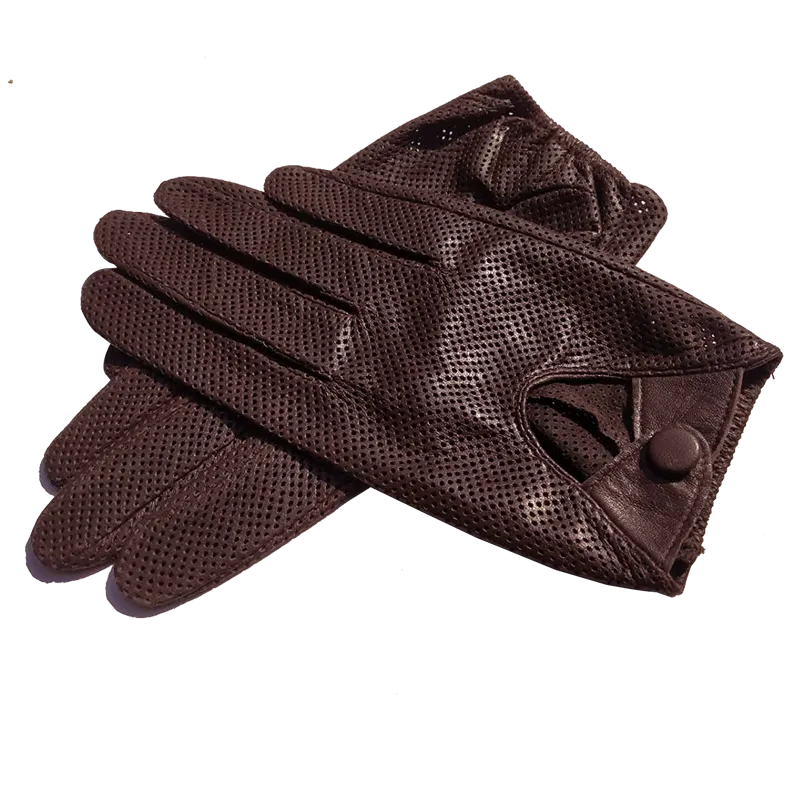 Mens Unlined Leather Glove For Fitted Tight