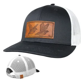 OE - Performance Trucker Hat - Quail Leather Patch