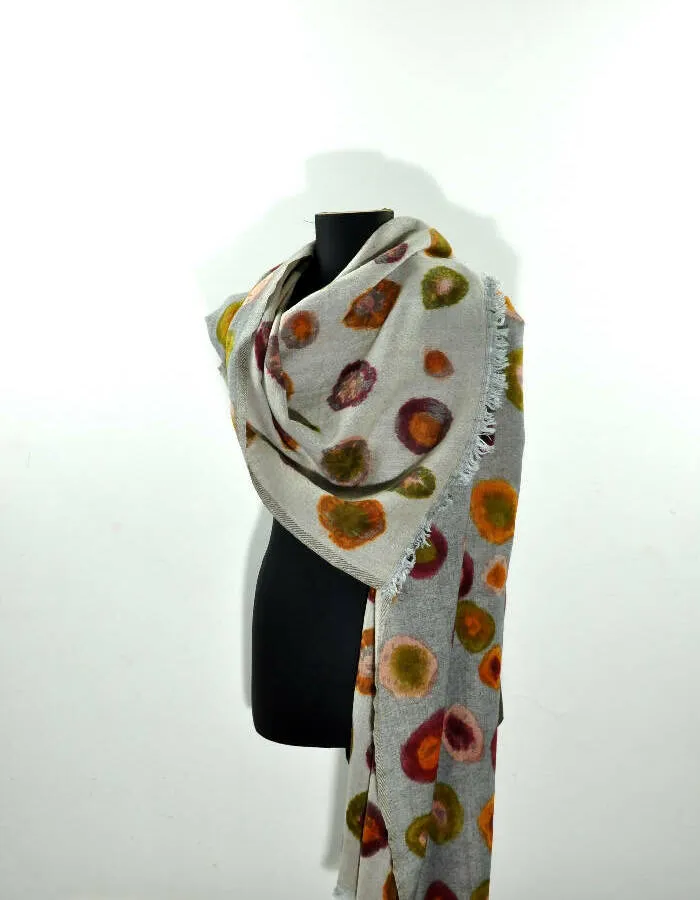 Rita Raphael Hand Painted Wool Shawls For Women