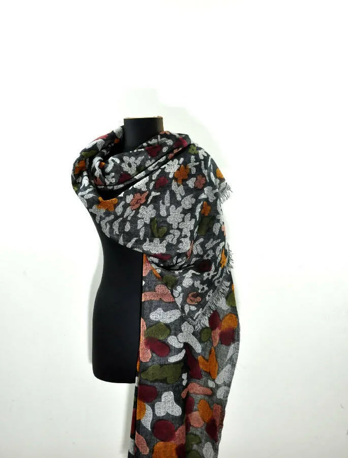 Rita Raphael Hand Painted Wool Shawls For Women