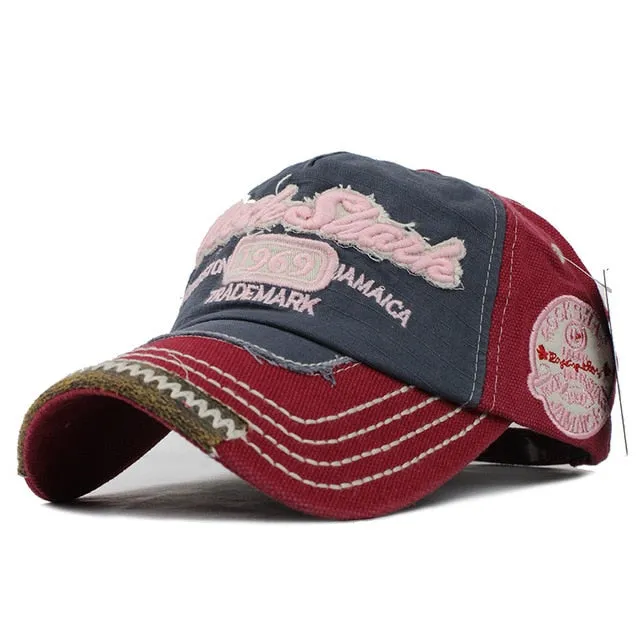 Rock Shark Embroidered Baseball Cap