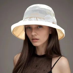 Silk Sun Hat with UV Protection for Summer