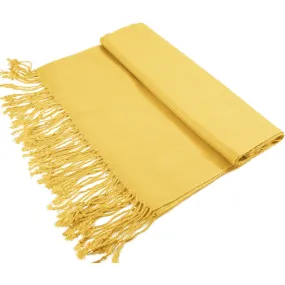 Solid Gold Pashmina Scarves