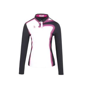 SVG Golf women's color printed long-sleeved polo shirt