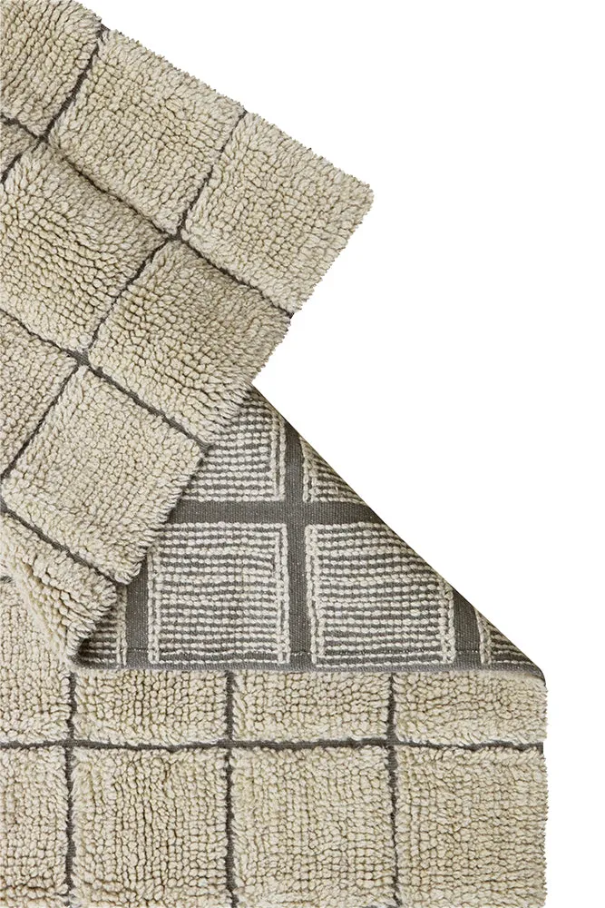 WOOL AREA RUG MOSAIC SANDSTONE